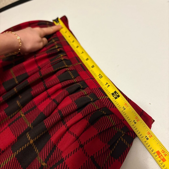 Vintage Ralph Lauren Wool Midi Skirt Pheasant Hunt Pleated 80s A-line Country - Picture 4 of 12